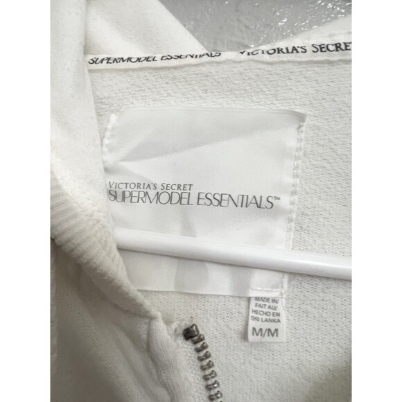 RARE Victoria’s Secret Supermodel Essentials Hoodie M Angel Wings Y2K Bling - Picture 6 of 14